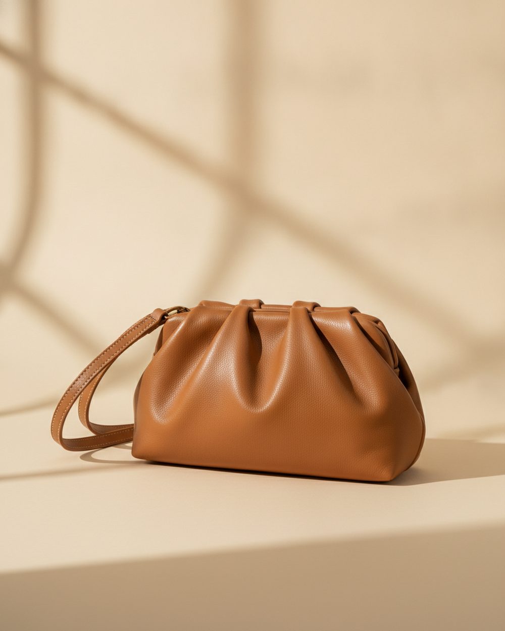 Pleated Pouch Clutch